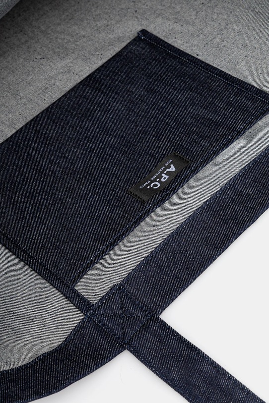 Bombažna torba A.P.C. shopping daniela COHIZ.M61446 mornarsko modra