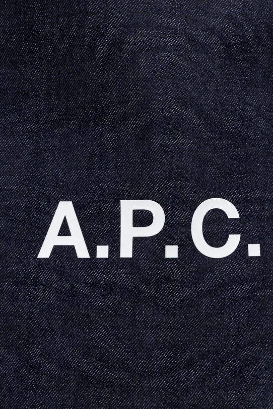 A.P.C. torebka bawełniana tote ninon small granatowy COHIZ.M61861