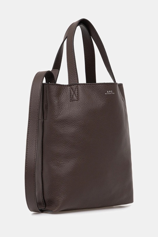 A.P.C. torebka skórzana cabas maiko small PXCBC.M61667 brązowy AW25