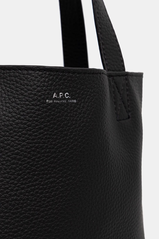 Doplnky Kožená kabelka A.P.C. cabas maiko small PXCBC.M61667 čierna