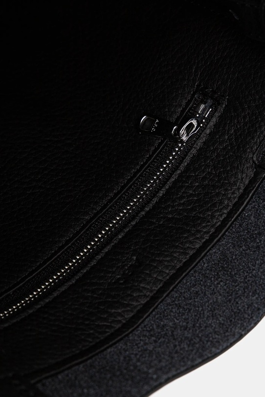 Kožená kabelka A.P.C. cabas maiko small PXCBC.M61667 čierna