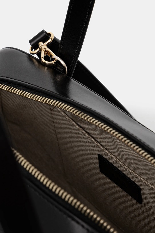 A.P.C. torebka skórzana sac virginie box PXBRU.F67017 czarny