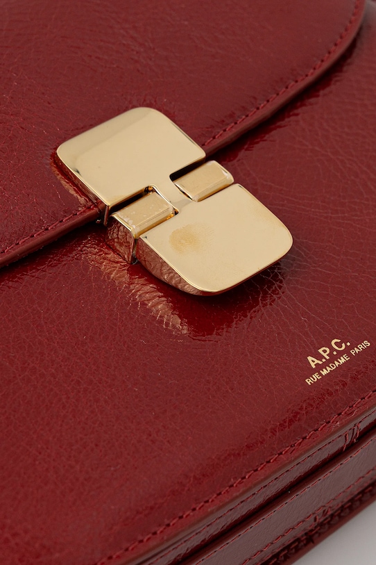 A.P.C. torebka skórzana sac grace small czerwony PXCCK.F61413