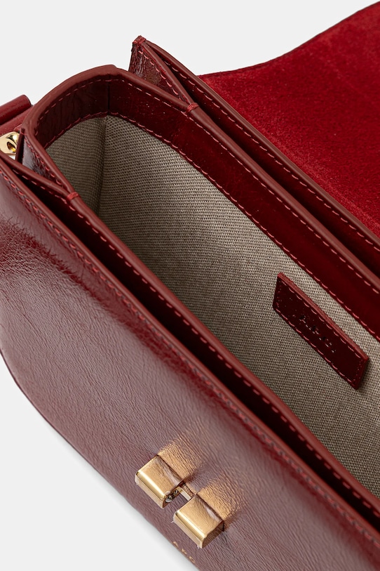 A.P.C. torebka skórzana sac grace small PXCCK.F61413 czerwony