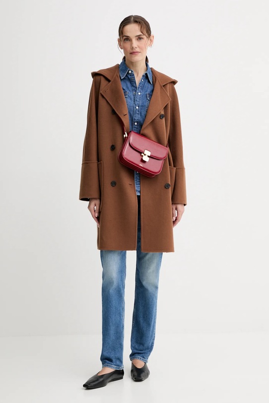 A.P.C. poșetă de piele sac grace small PXCCK.F61413