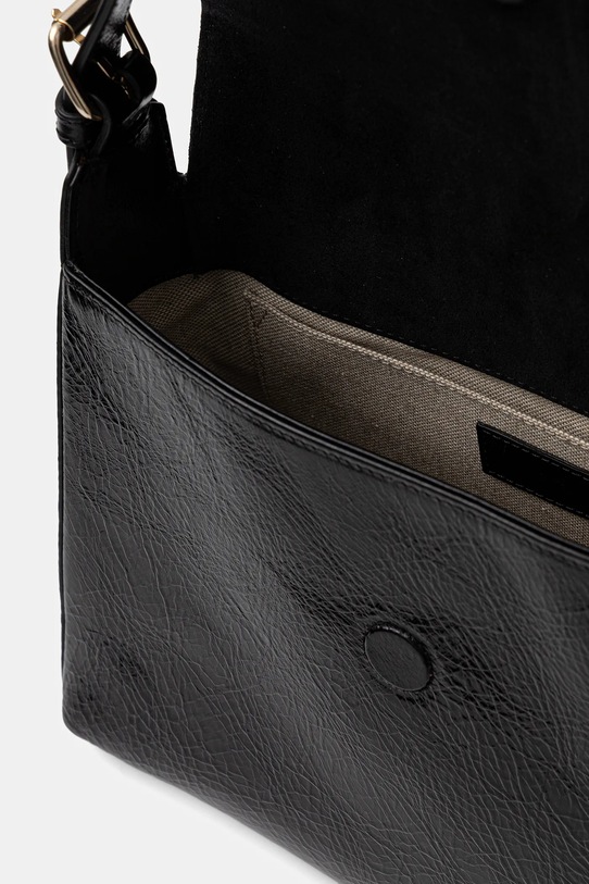 A.P.C. torebka skórzana sac virginie flap PXCCK.F61924 czarny