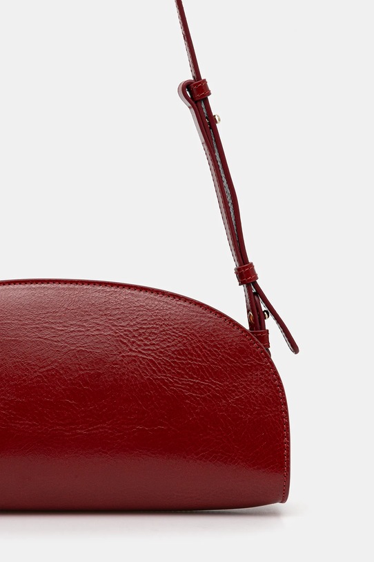 Accesorii A.P.C. poșetă de piele sac demi-lune shoulder PXCCK.F61997 rosu