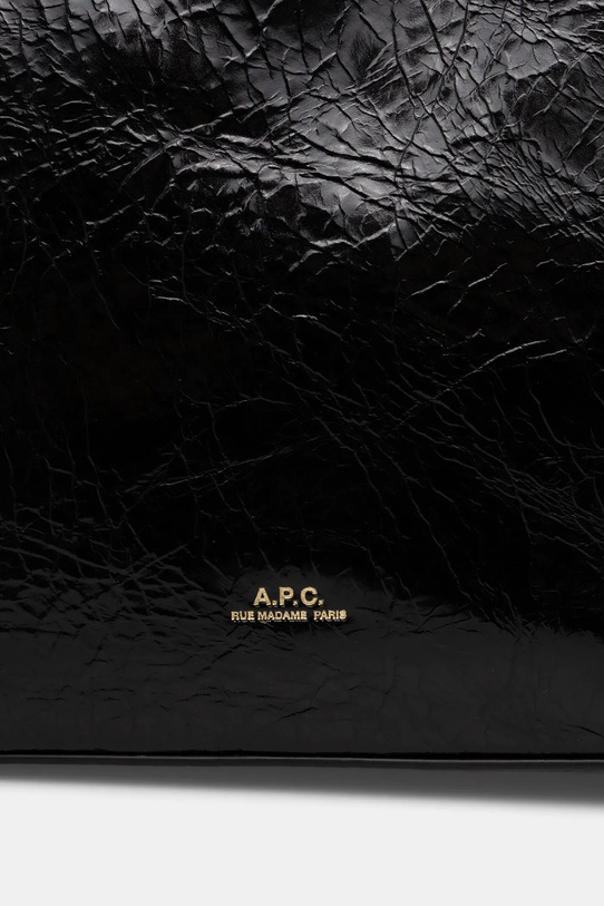 A.P.C. torebka skórzana sac virginie box czarny PXCCK.F67017