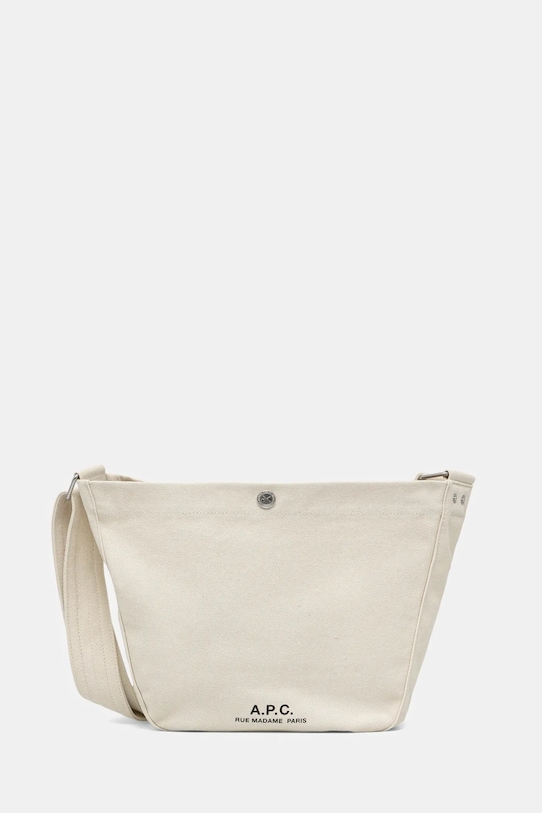 Kabelka A.P.C. besace journal small jednofarebný béžová PSAJZ.M67010