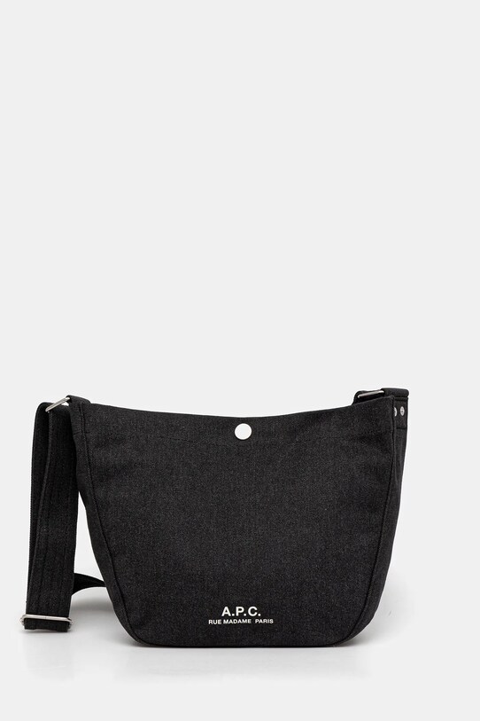 A.P.C. torebka besace journal small nie mieści A4 czarny PSAJZ.M67010