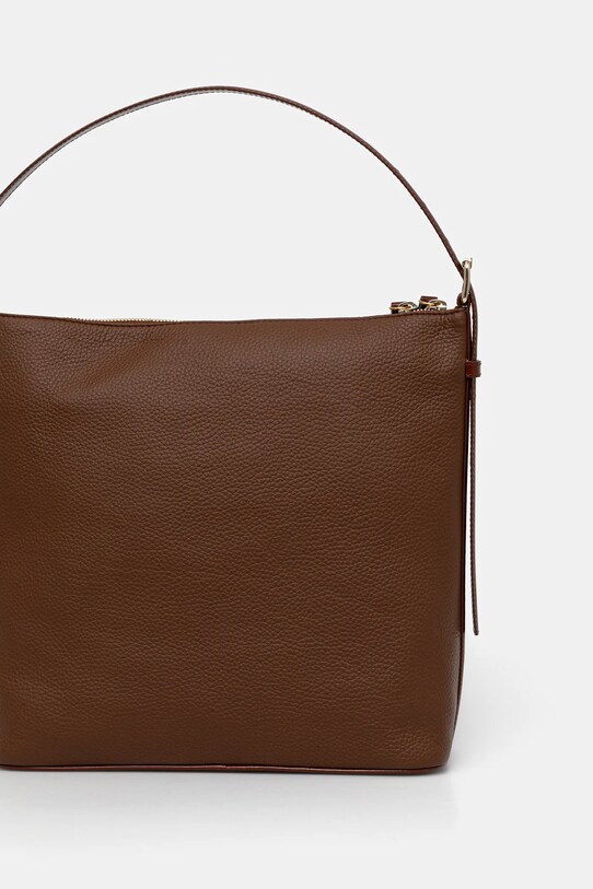 Accesorii A.P.C. geantă de mână din piele sac vera PXCBL.F61902 maro