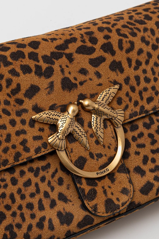 Pinko borsa in pelle scamosciata marrone 106243.A32A