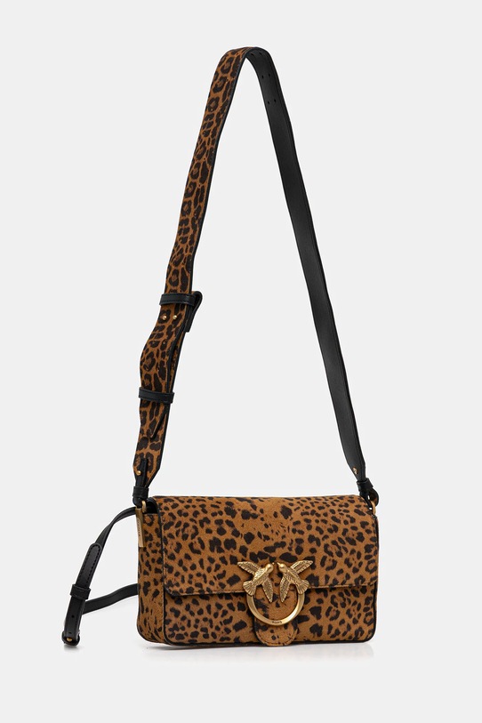 Semišová kabelka Pinko 106244.A32A hnedá AW25