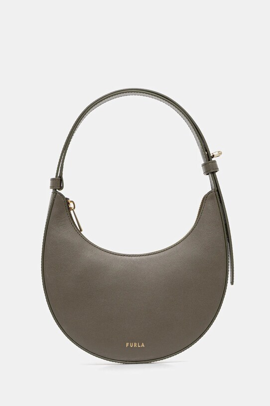 Kožená kabelka Furla přírodní kůže zelená WE00649.AX0733.2810S