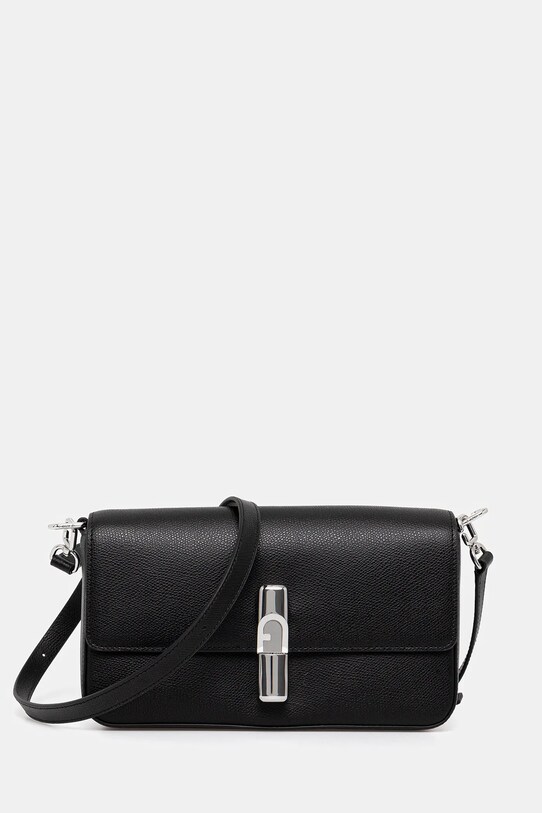 Kožna torba Furla bez uzorka crna WB01826.ARE000.O6000
