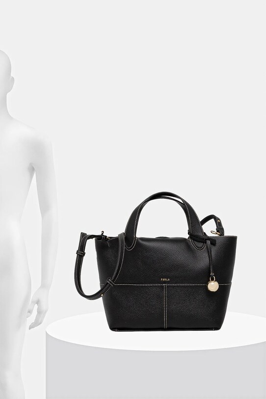 Kožená kabelka Furla WB01707.HSF000.O6000 černá