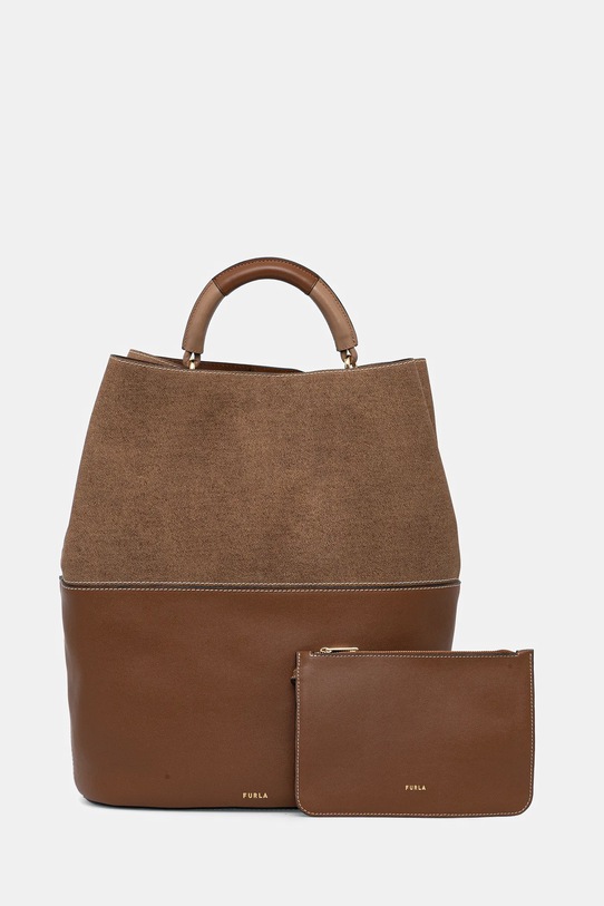 Furla torebka skóra licowa brązowy WB01786.BX3924.4085S