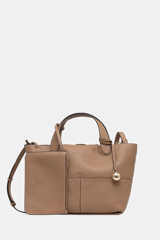 Furla torebka skórzana skóra licowa beżowy WB01707.HSF000.YU500