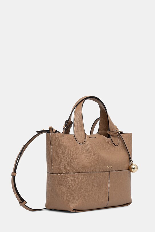 Furla torebka skórzana WB01707.HSF000.YU500 beżowy AW25