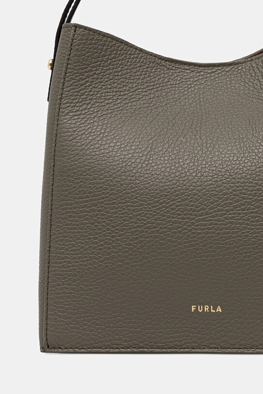 Akcesoria Furla torebka skórzana WB01373.HSF000.2810S zielony