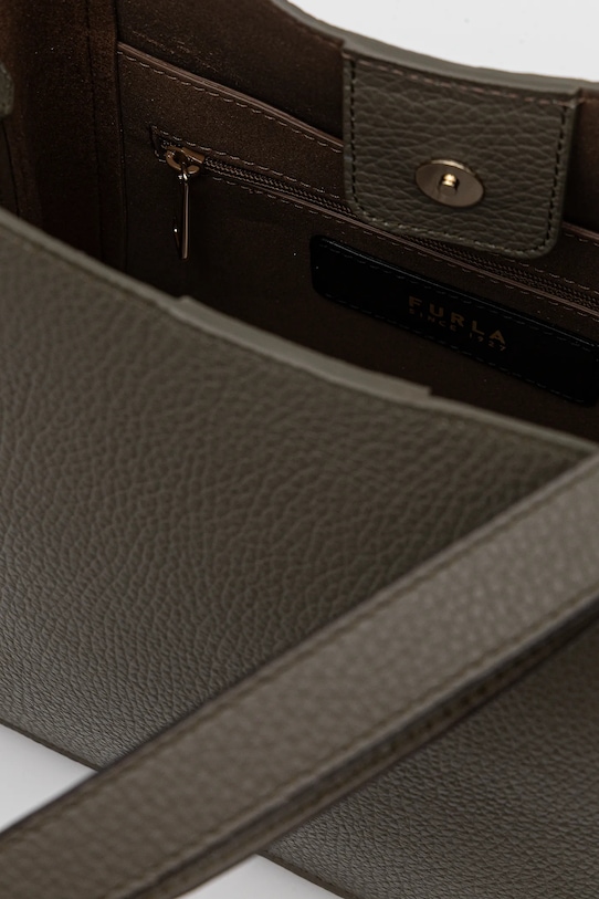 Δερμάτινη τσάντα Furla WB01373.HSF000.2810S πράσινο