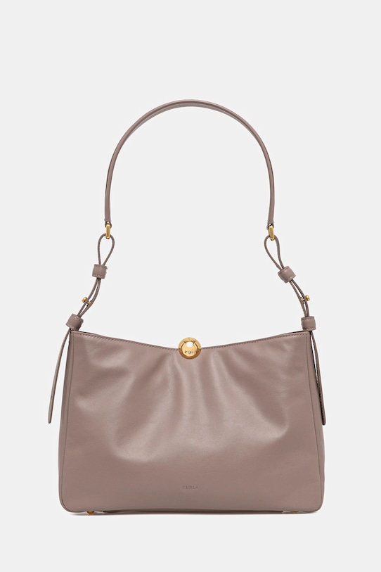 Furla borsa a mano in pelle pelle fiore beige WB01403.BX3168.MA200
