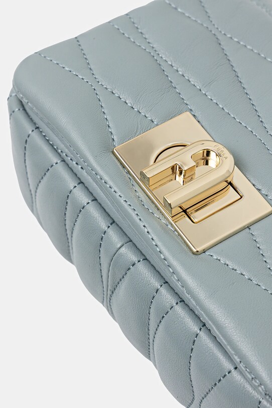 Kožená kabelka Furla modrá WE00735.BX3221.3963S