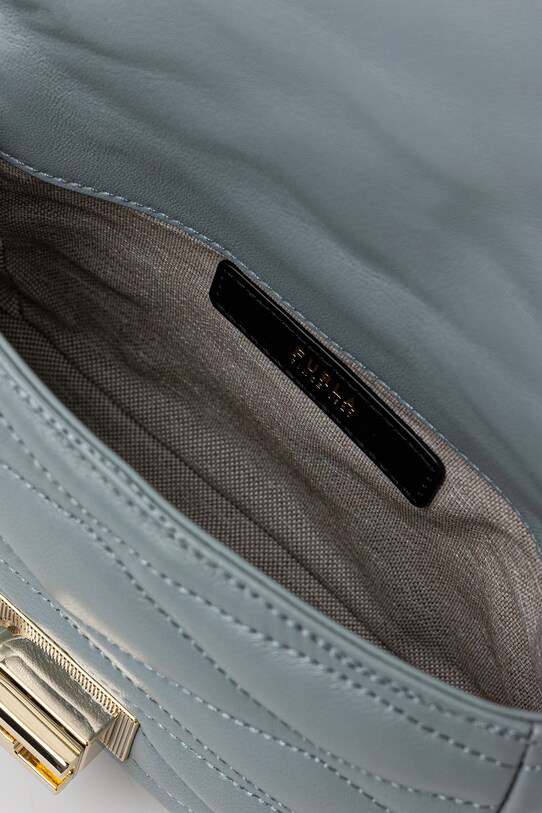 Kožená kabelka Furla WE00735.BX3221.3963S modrá