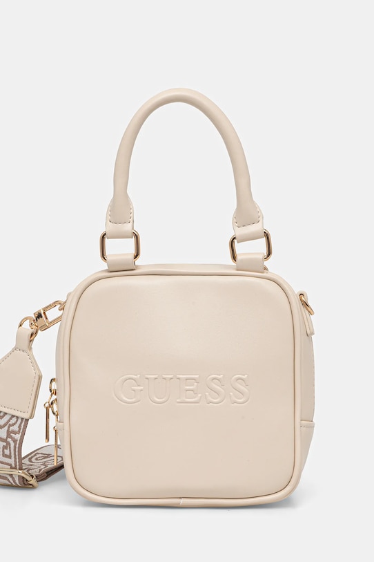 Τσάντα Guess απομίμηση λείου δέρματος μπεζ V5BZ12.WF810