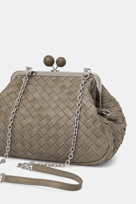 Doplňky Kožená kabelka Weekend Max Mara PANCIA 2525516154600 zelená