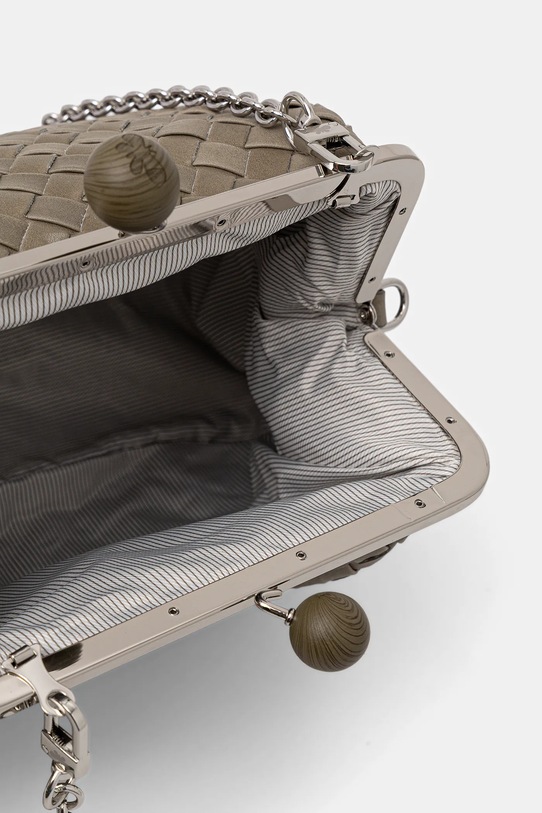 Kožená kabelka Weekend Max Mara PANCIA 2525516154600 zelená