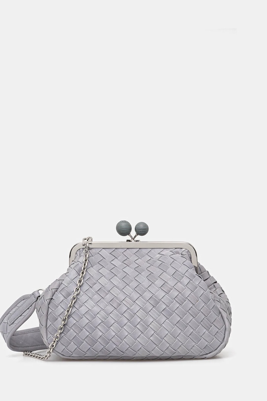 Кожаная сумочка Weekend Max Mara PANCIA кожа серый 2525516154600