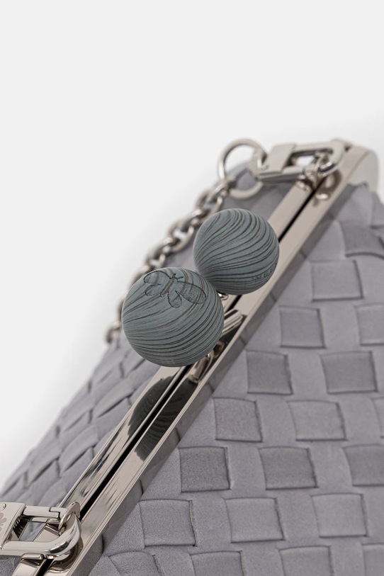 Кожаная сумочка Weekend Max Mara PANCIA серый 2525516154600