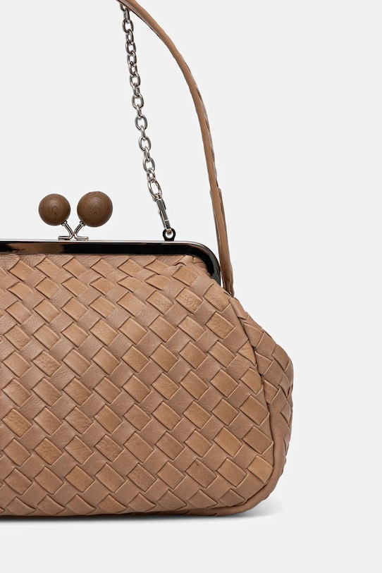 Weekend Max Mara torebka skórzana PANCIA 2525516154600 brązowy AW25