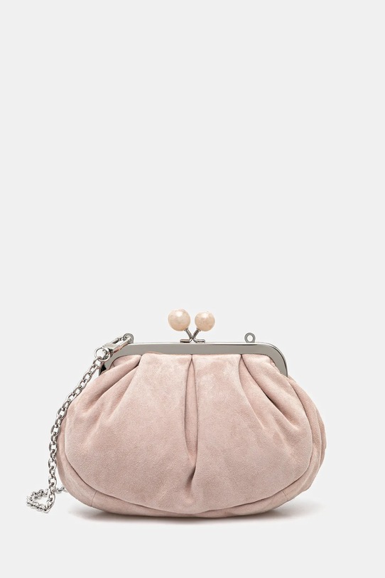 Weekend Max Mara geantă piele VALOIS uni roz 2525516164600