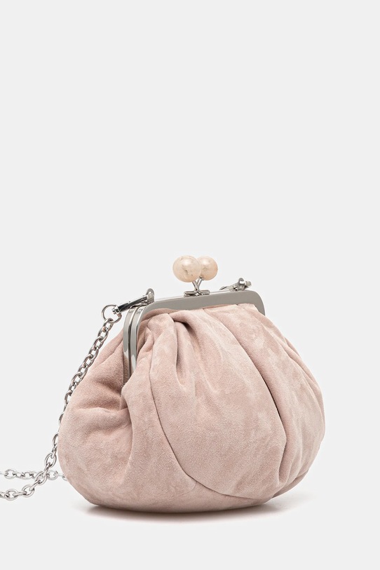 Weekend Max Mara bőr borítéktáska VALOIS 2525516164600 rózsaszín AW25