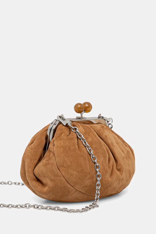 Weekend Max Mara pochette di pelle VALOIS 2525516164600 marrone AW25