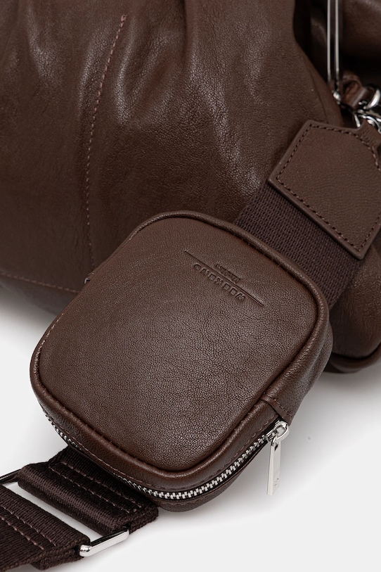 Weekend Max Mara torebka skórzana CRISTIN brązowy 2525516174600