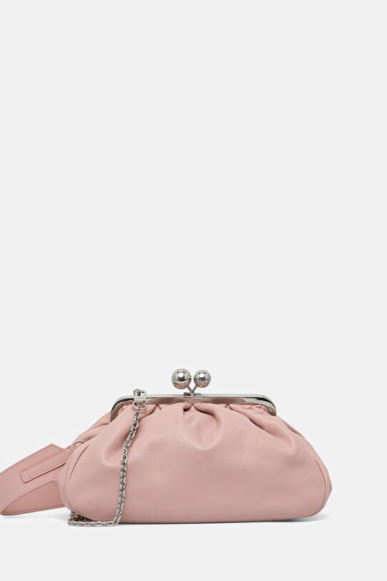 Kožené psaníčko Weekend Max Mara CUBICO přírodní kůže růžová 2525516194600