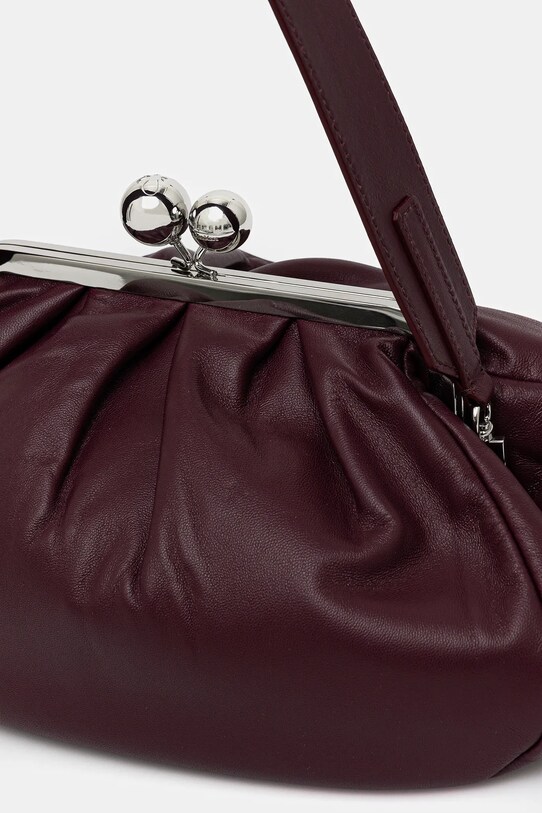 Doplňky Kožené psaníčko Weekend Max Mara CUBICO 2525516194600 burgundské
