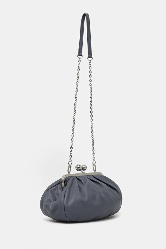 Δερμάτινη τσάντα ώμου Weekend Max Mara CUBICO 2525516194600 μωβ AW25