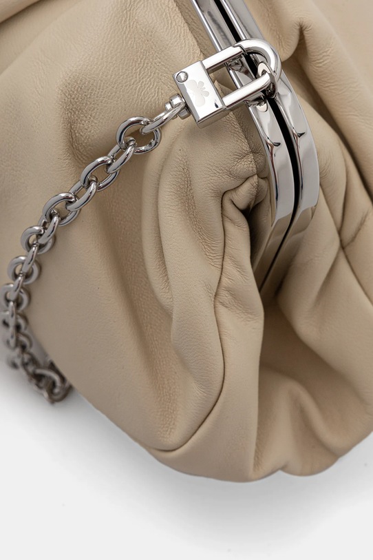 Weekend Max Mara torebka skórzana PRATI beżowy 2525516204600