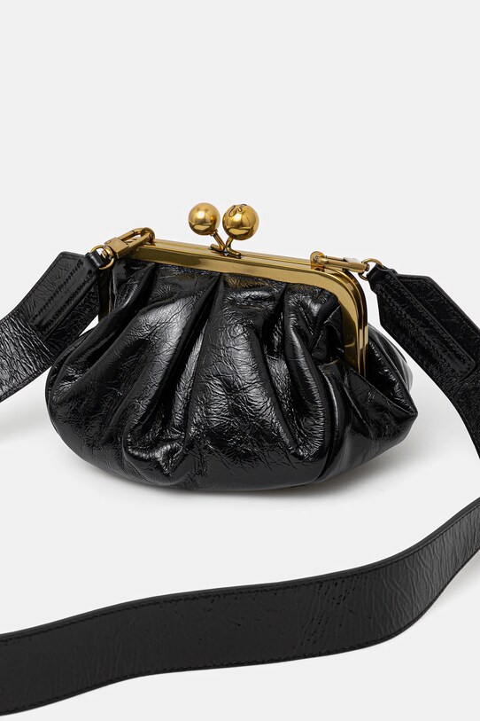 Αξεσουάρ Δερμάτινη τσάντα ώμου Weekend Max Mara NAVETTA 2525516214600 μαύρο