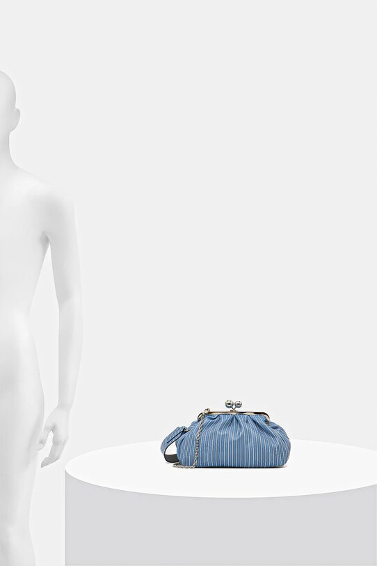 Δερμάτινη τσάντα Weekend Max Mara RUBENS 2525516224600 μπλε