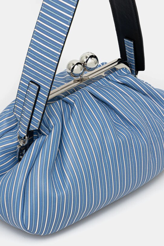 Αξεσουάρ Δερμάτινη τσάντα Weekend Max Mara RUBENS 2525516224600 μπλε