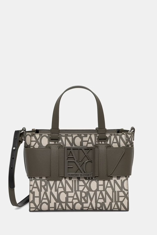 Kabelka Armani Exchange vzorovaný zelená 942690.3F742