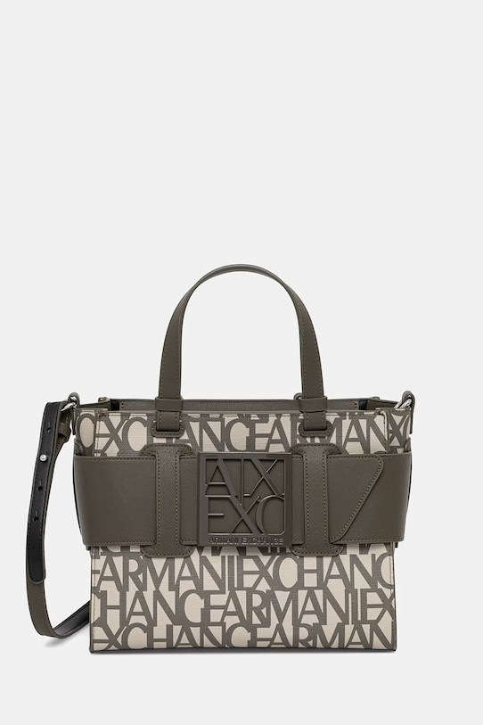 Kabelka Armani Exchange vzorovaný zelená 942690.3F742
