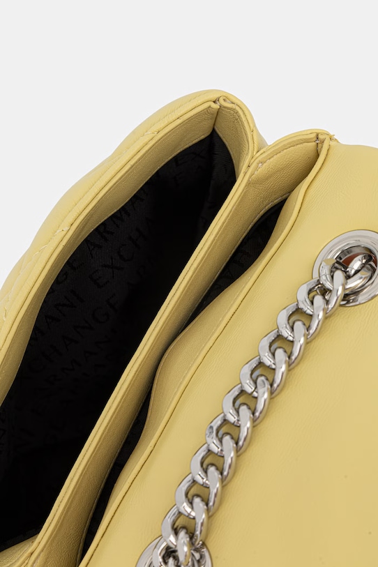 Armani Exchange listonoszka damska z imitacji skóry żółty 948587.4R742.