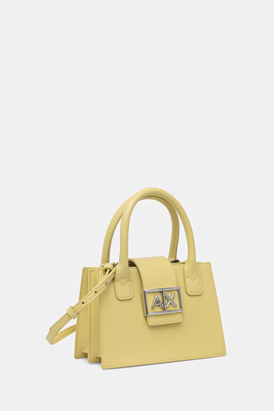 Armani Exchange torebka tote damska z imitacji skóry XW000306.AF12039. żółty SS26
