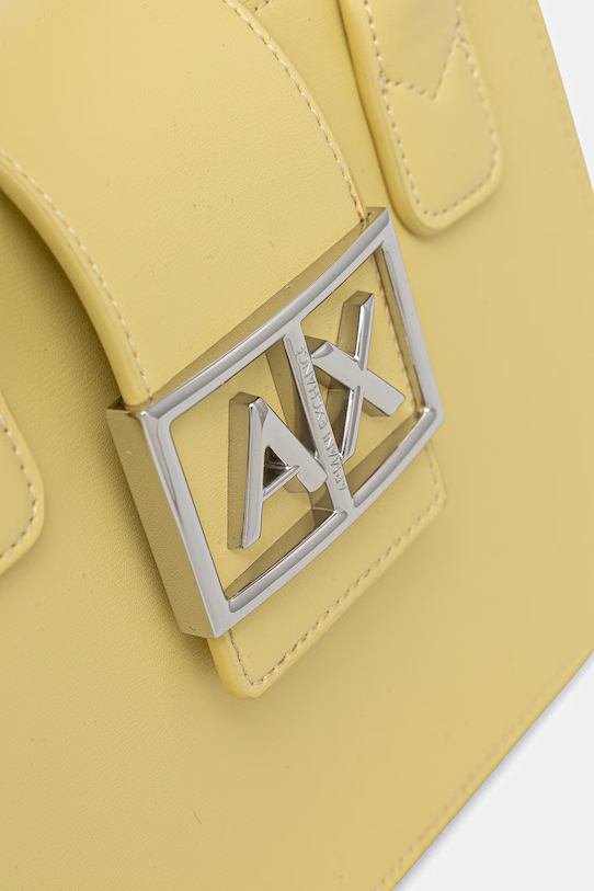 Armani Exchange torebka tote damska z imitacji skóry żółty XW000306.AF12039.